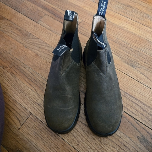 Men's Blundstone 2322 Waxed Suede Dark Olive - Picture 7 of 9